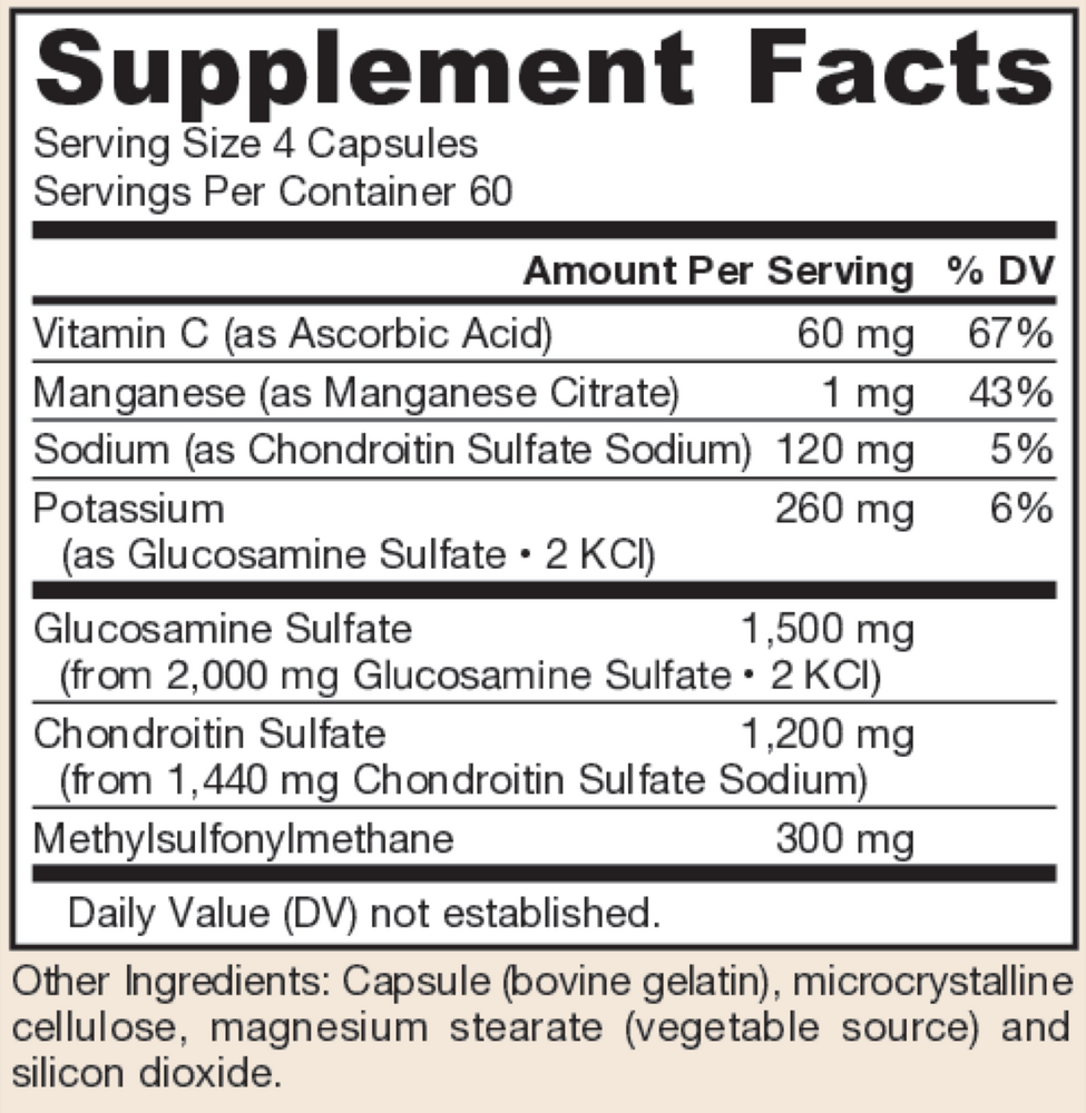 Glucosamine+Chondrotin+MSM
