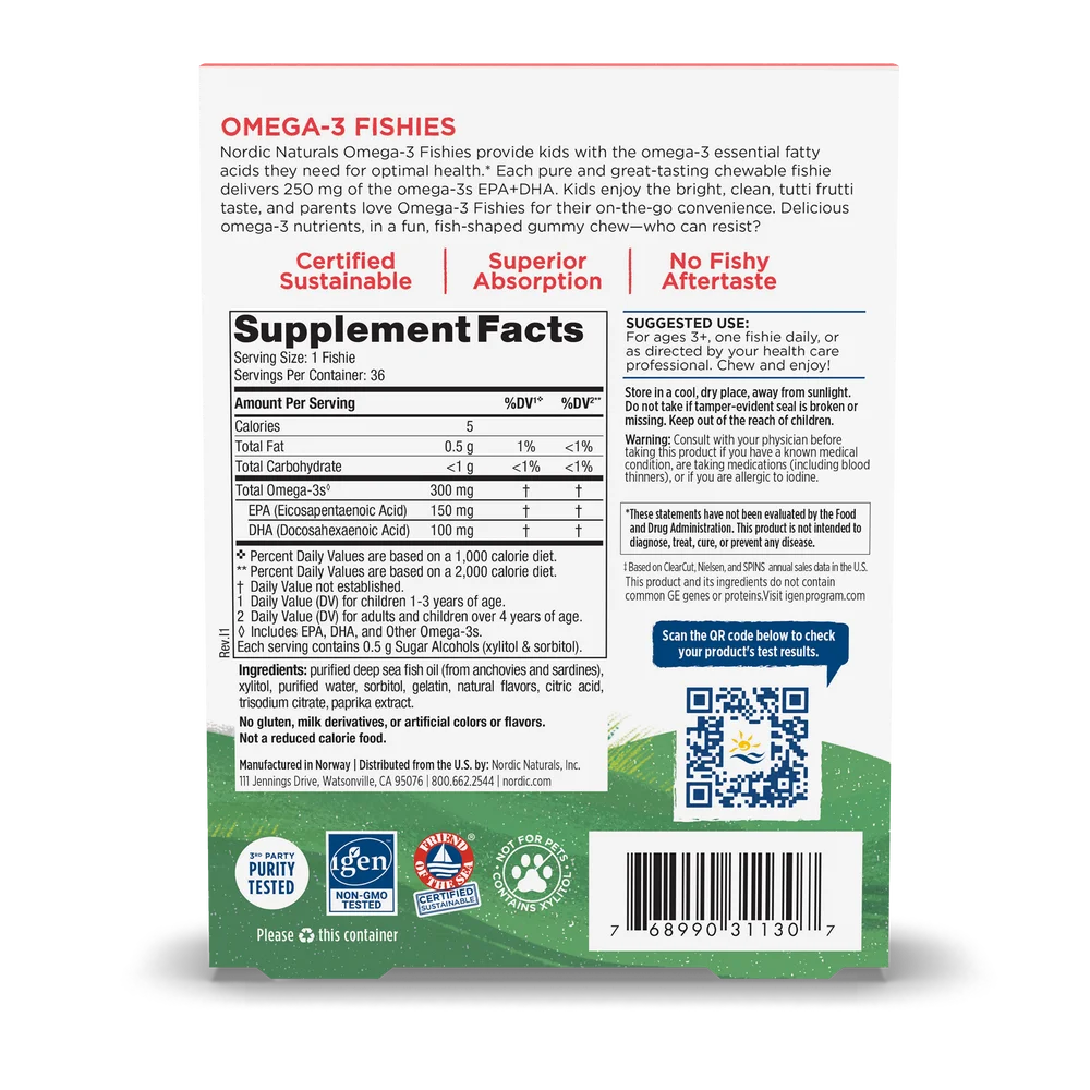 Omega-3 Fishies (Zero Sugar)