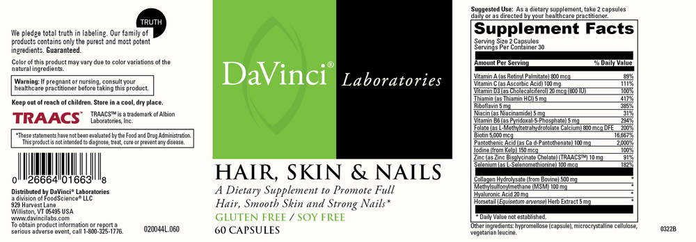 Hair, Skin & Nails