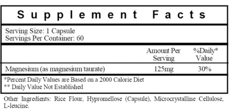 Magnesium Taurate