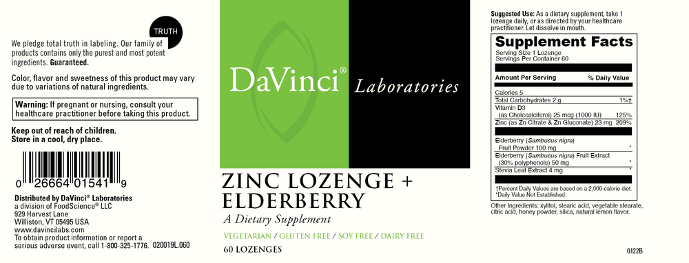 Zinc Lozenge + Elderberry