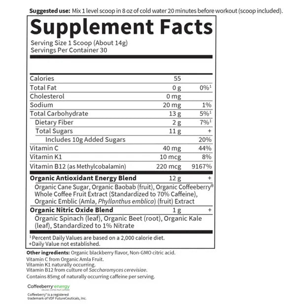 Sport Preworkout Plant-Based Energy + Focus
