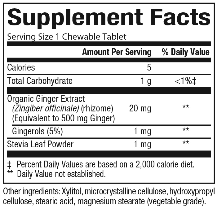 Chewable Ginger