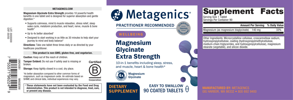 Magnesium Glycinate Extra Strength