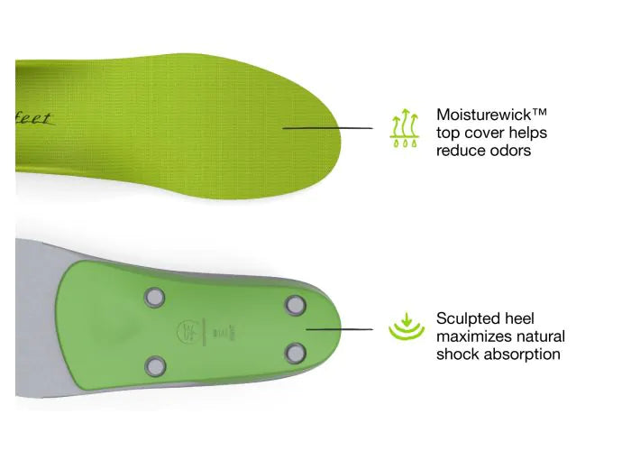 Superfeet All-Purpose High Arch Support Insole (Green)